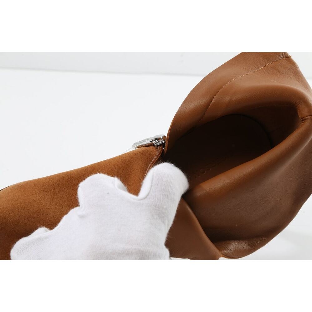 SIGERSON MORRISON Light Brown Suede Pointed Western Ankle Boots Booties Sz 37 - Picture 11 of 11